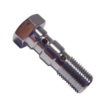 Vis - Double - Banjo M10 x1.00 - Aluminium - Chrome