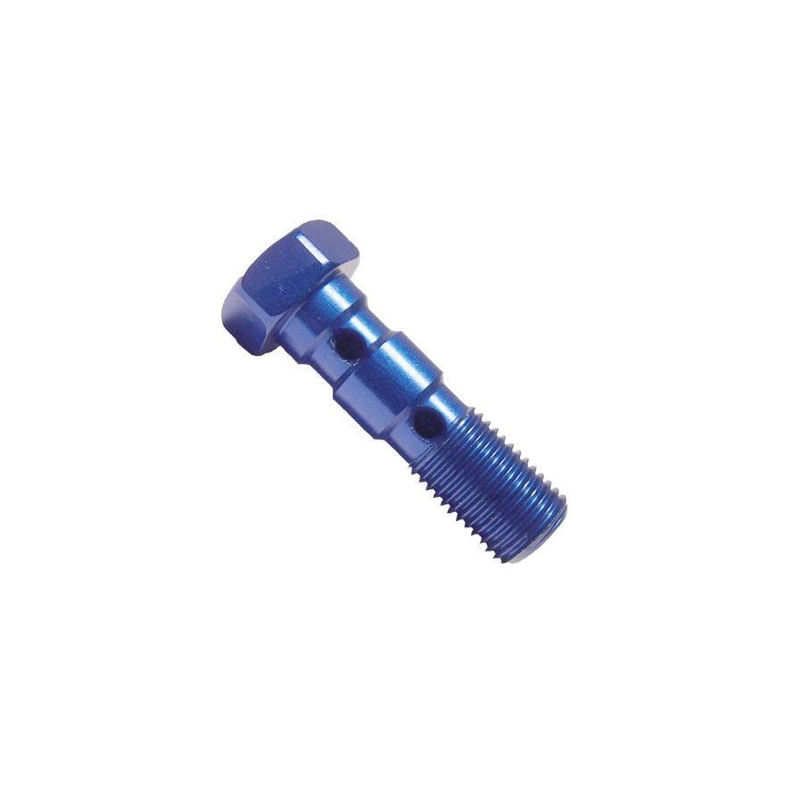 Vis - Double - Banjo M10 x1.00 - Aluminium - Bleue