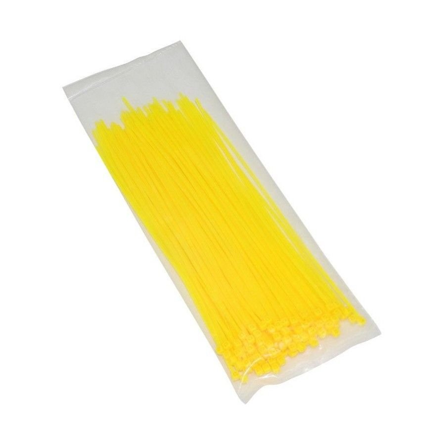 Serre Cable - (x100) - Collier de serrage - serflex - rizlan - Jaune - 3.60x250mm