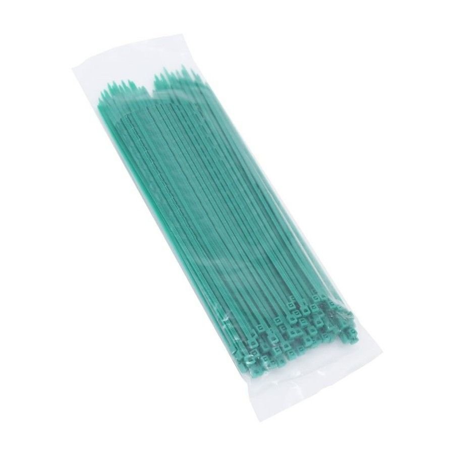 Serre Cable - (x100) - Collier de serrage - serflex - rizlan - Vert - 4.00x250mm