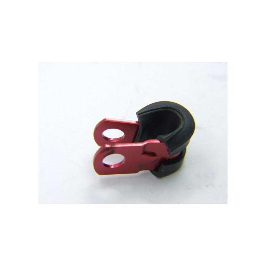 Collier de fixation pour durite de frein - Rouge