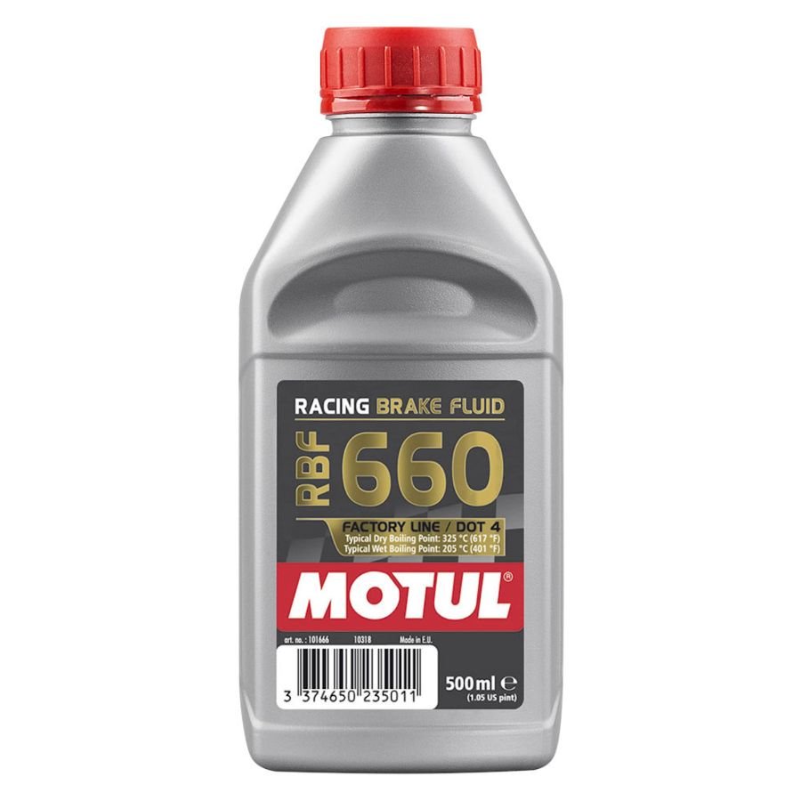 0.5 Litre - Motul RBF 660 - DOT 4 - Haute temperature - Liquide de frein - Embrayage