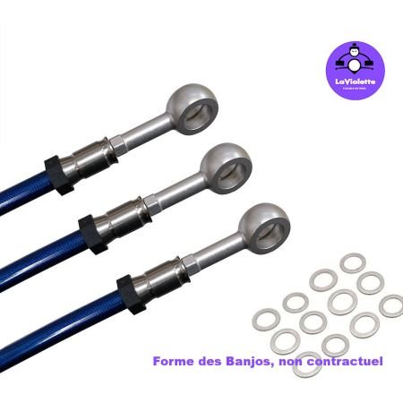 Frein - Durite Aviation - 2 disques - CB750K Four - K2-K7
