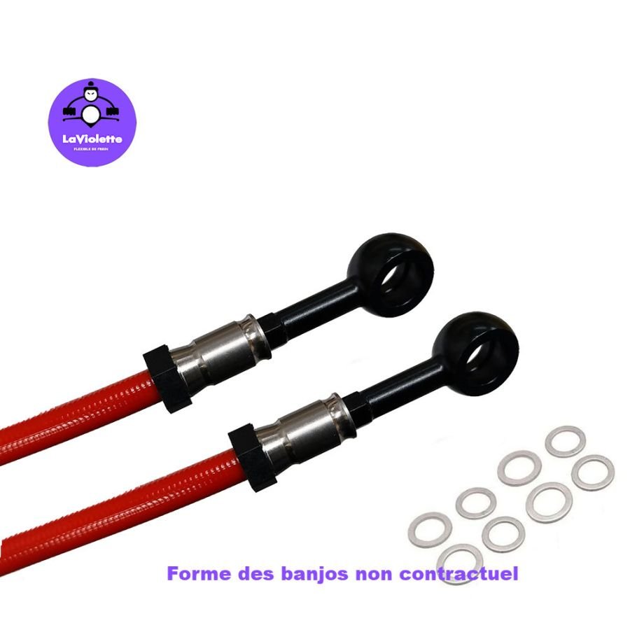 Durite Aviation - Frein - Avant - CBR1000 RR - (SC57) - 04-05 - Banjo Noir