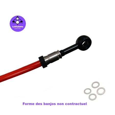 Durite Aviation - Embrayage - CBR 1000 RR - (SC57) - 04-07 - Banjo Noir