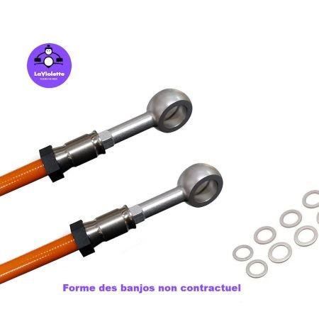 Durite Aviation - Frein - Avant - CBR1000 RR - (SC57) - 04-07 - Banjo Aluminium