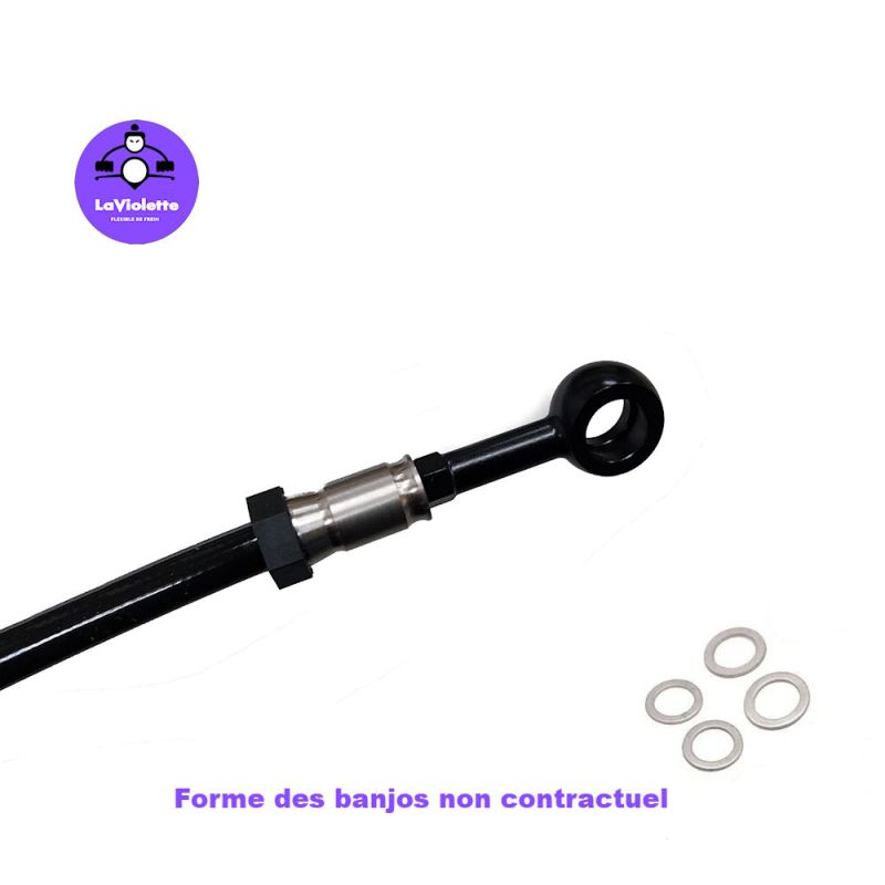 Durite - Frein - Avant -DR 650 R - (SP41B) - 90-91 - Noire/Noire